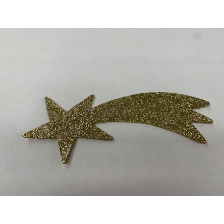 Stella cometa glitter oro cm.22