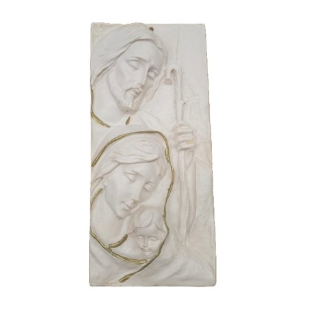 Placca Sacra Famiglia in resina