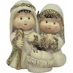 Natività naif in resina  cm. 4