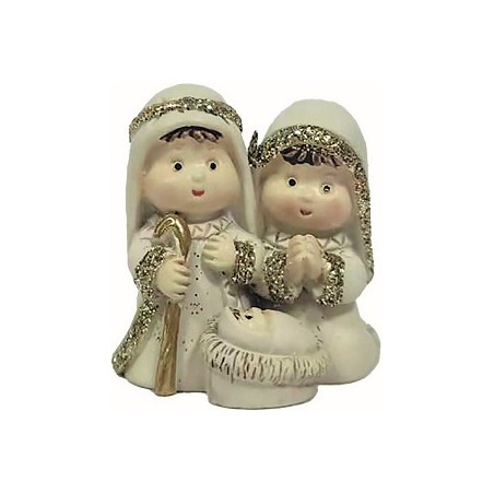 Natività naif in resina  cm. 4