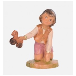 Bambino con giocattolo per cm 12