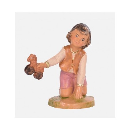 Bambino con giocattolo per cm 12