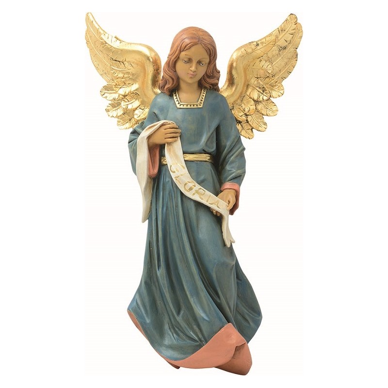 Angelo Gloria in resina per presepio cm. 65