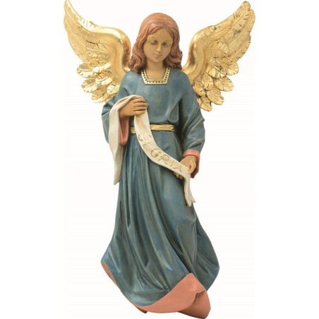 Angelo Gloria in resina per presepio cm. 65