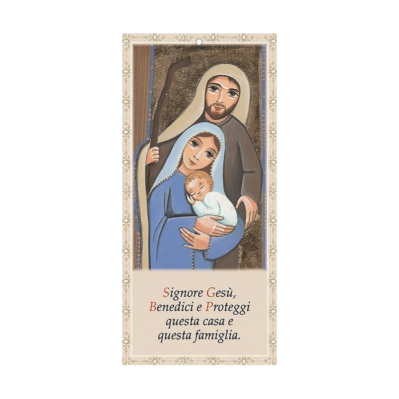 Benedizione Sacra Famiglia naif 10,5x22 (100 pz)