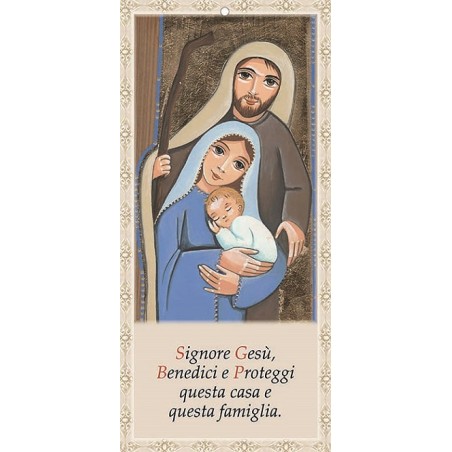 Benedizione Sacra Famiglia naif 10,5x22 (100 pz)