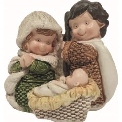 Natività naif in resina cm. 5,5