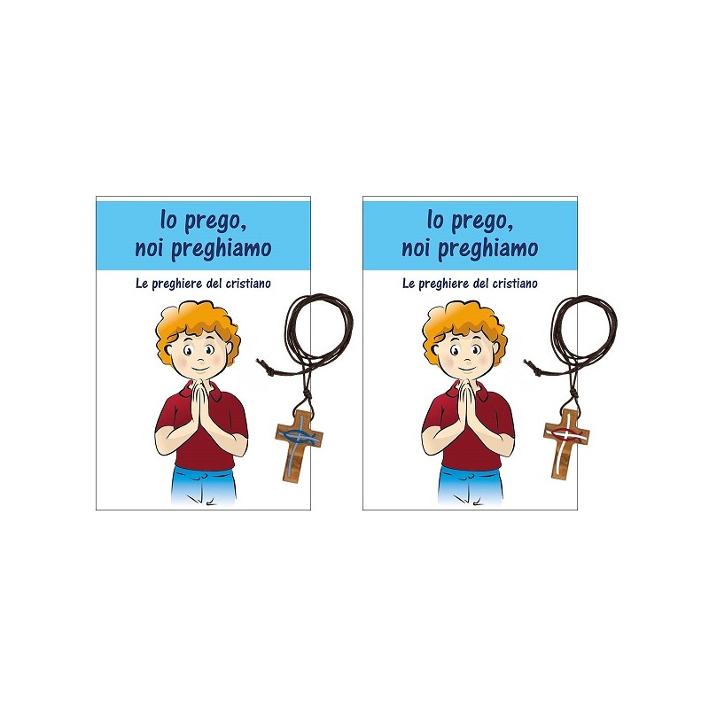 Confezione Libretto "Io prego, noi preghiamo" con croce