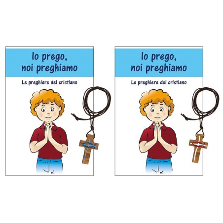 Confezione Libretto "Io prego, noi preghiamo" con croce