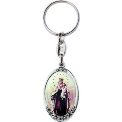 Portachiavi metallo argentato