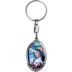 Portachiavi metallo argentato