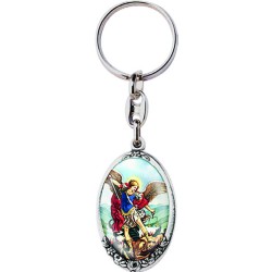 Portachiavi metallo argentato