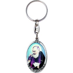 Portachiavi metallo argentato