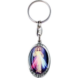 Portachiavi metallo argentato