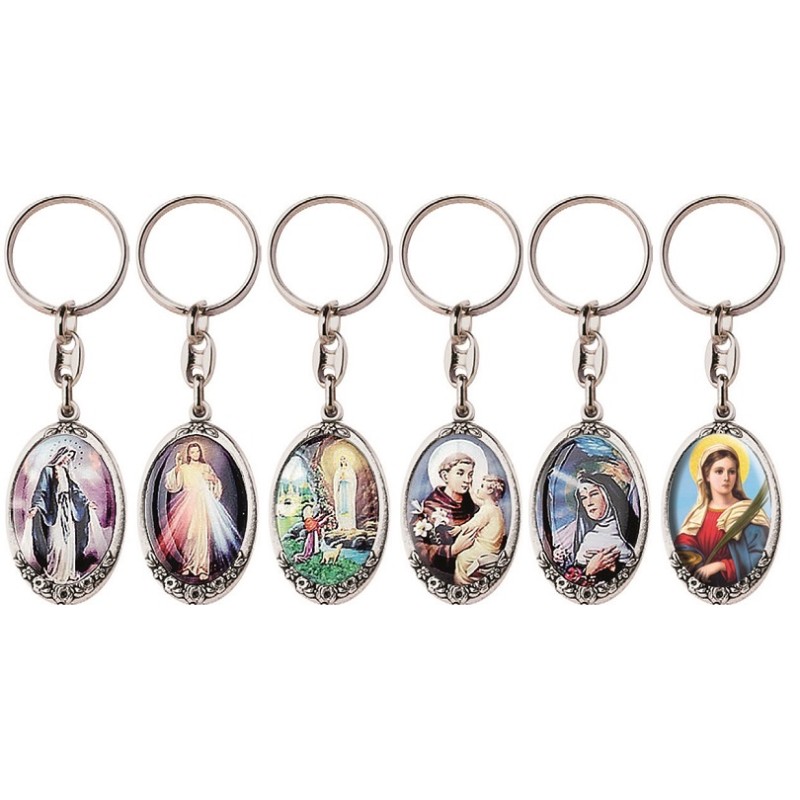 Portachiavi metallo argentato (conf. 100 pz.)