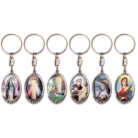 Portachiavi metallo argentato (conf. 100 pz.)