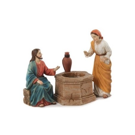 Gesù e la samaritana al pozzo cm. 12 (3 pezzi)