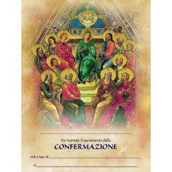 Pergamena Confermazione con oro