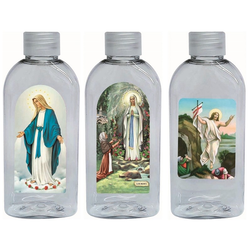 300 bottigliette plastica 150 ml. con adesivo da attaccare