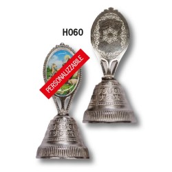 84 Campanelli in metallo argentato cm. 8,5 personalizzati