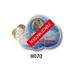 120 Calamite nuvola con angioletto in resina personalizzate