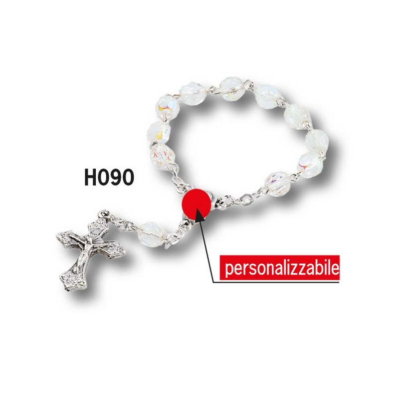 180 Decine mezzo cristallo mm. 6 personalizzati