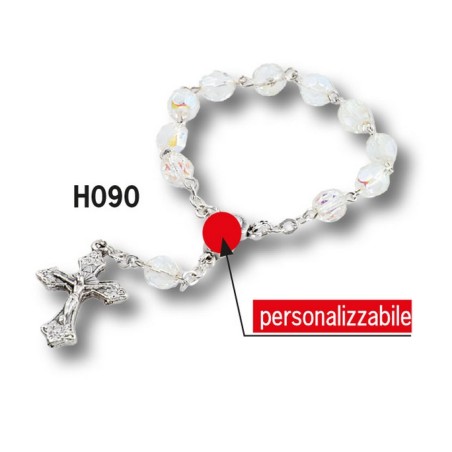 180 Decine mezzo cristallo mm. 6 personalizzati