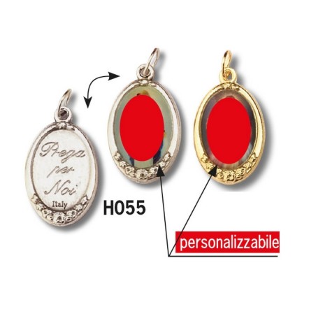 400 Medaglia argentata con immagine personalizzata