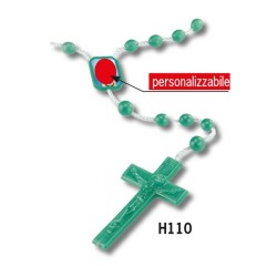 528 Rosario grani in plastica mm. 5 legatura corda personalizzati