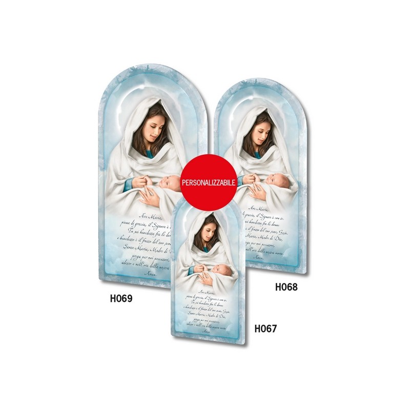 70 Quadretto sagomato in forex personalizzato cm. 12x23