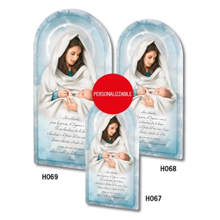 70 Quadretto sagomato in forex personalizzato cm. 9x18