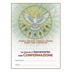 Pergamena Confermazione con oro