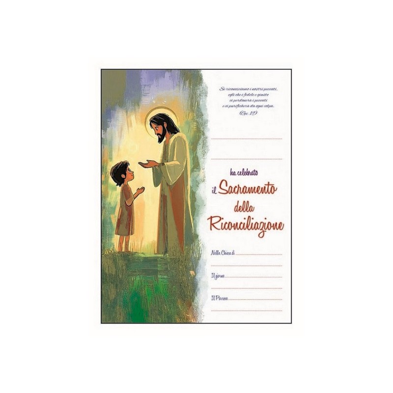 Pergamena Riconciliazione con oro