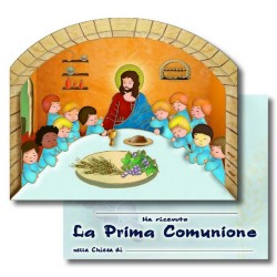 Tavoletta in legno sottile Ultima Cena