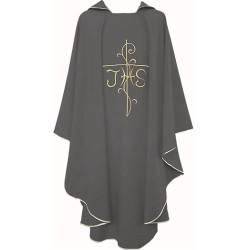 Casula Grigio con ricamo JHS dorato