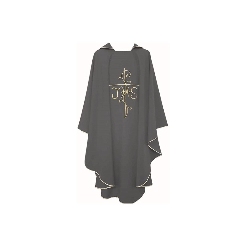 Casula Grigio con ricamo JHS dorato