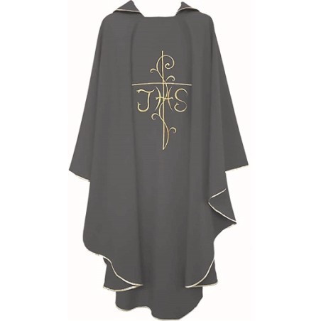 Casula Grigio con ricamo JHS dorato