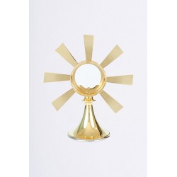 Mini Ostensorio in ottone dorato cm. 27