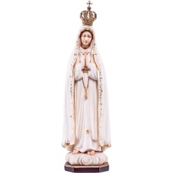 Madonna di Fatima con corona cm. 23 in legno