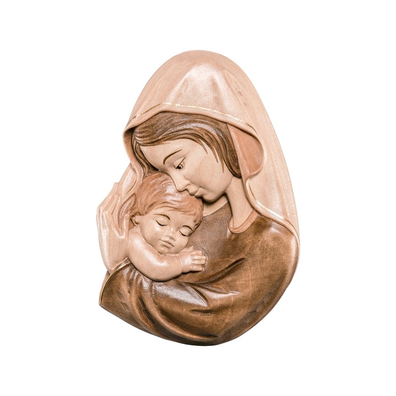 Rilievo Madonna con Bimbo cm. 18 in legno