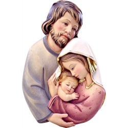 Rilievo Sacra Famiglia cm. 15 in legno