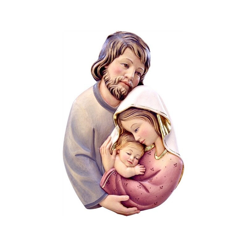 Rilievo Sacra Famiglia cm. 15 in legno