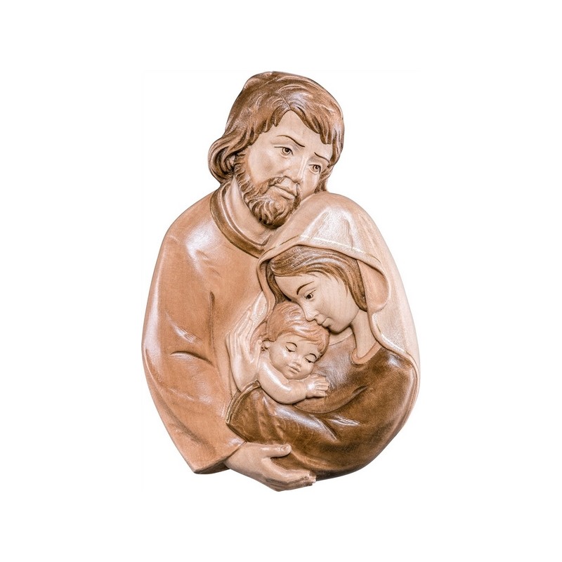 Rilievo Sacra Famiglia cm. 15 in legno