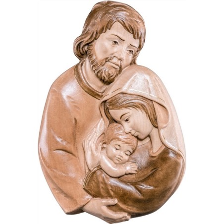 Rilievo Sacra Famiglia cm. 15 in legno