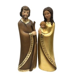 Sacra Famiglia moderna cm. 20 in legno