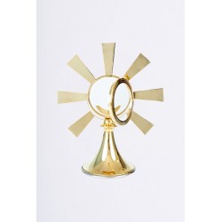 Mini Ostensorio in ottone dorato cm. 27