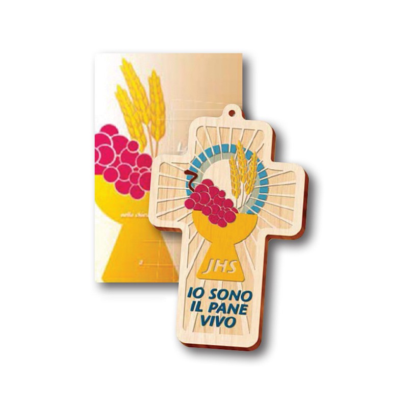 Croce in legno con diploma