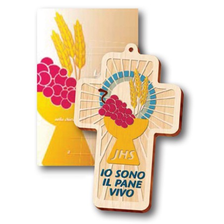 Croce in legno con diploma