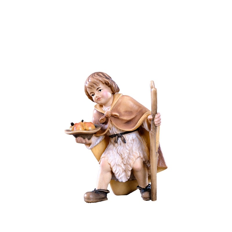 Bimbo con frutta Presepio Tirolese cm. 9