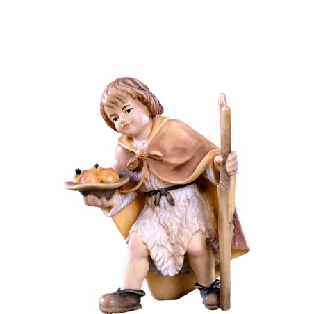Bimbo con frutta Presepio Tirolese cm. 9